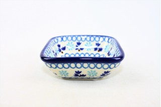 604 Bunzlau vierkant schaaltje 8 x 8 cm 2186X Kleine vierkante schaaltjes